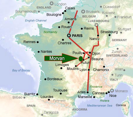De Morvan in Frankrijk